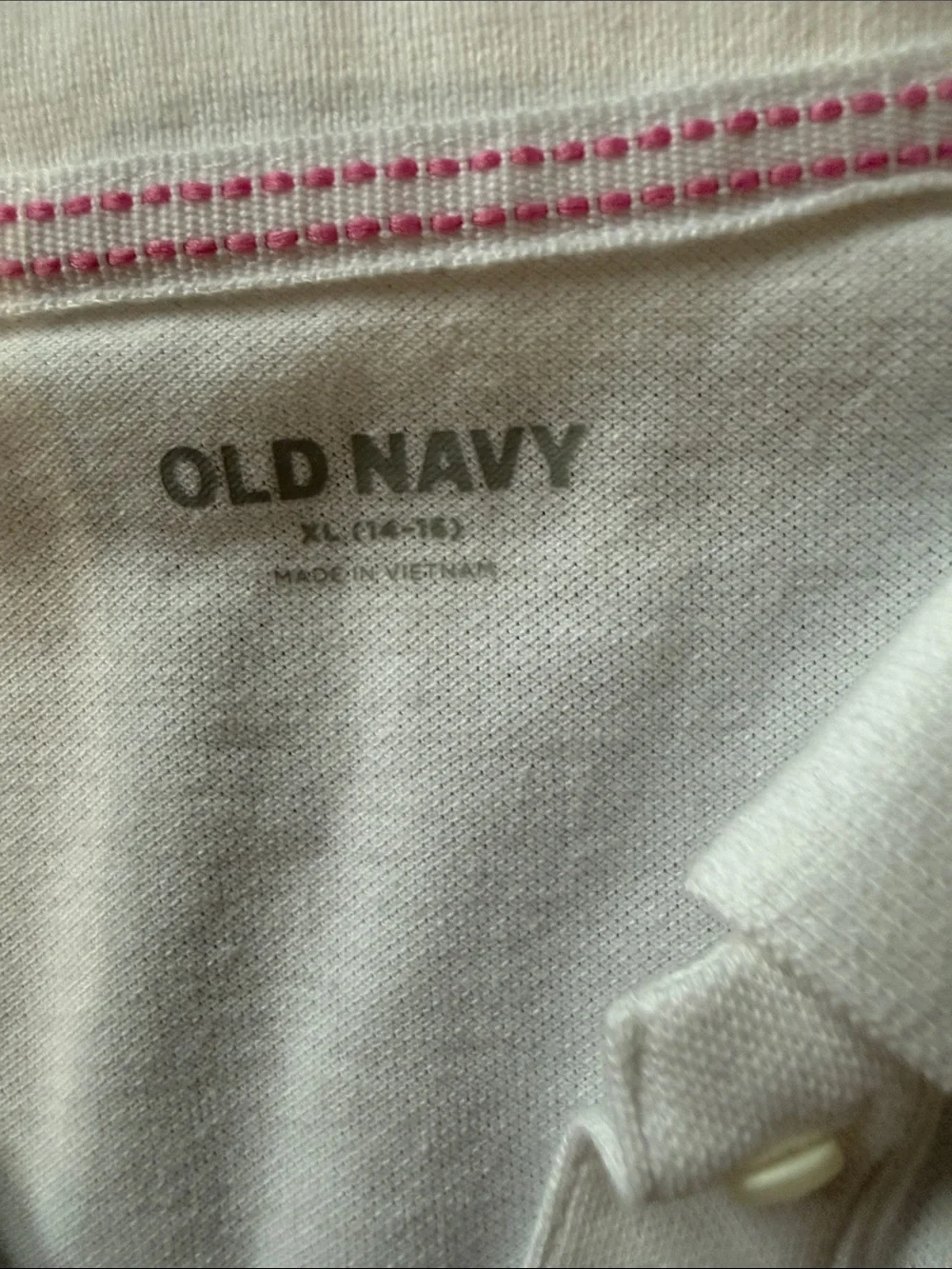 Girls White Polo Dress - Classic Casual Style from Old Navy NWOT